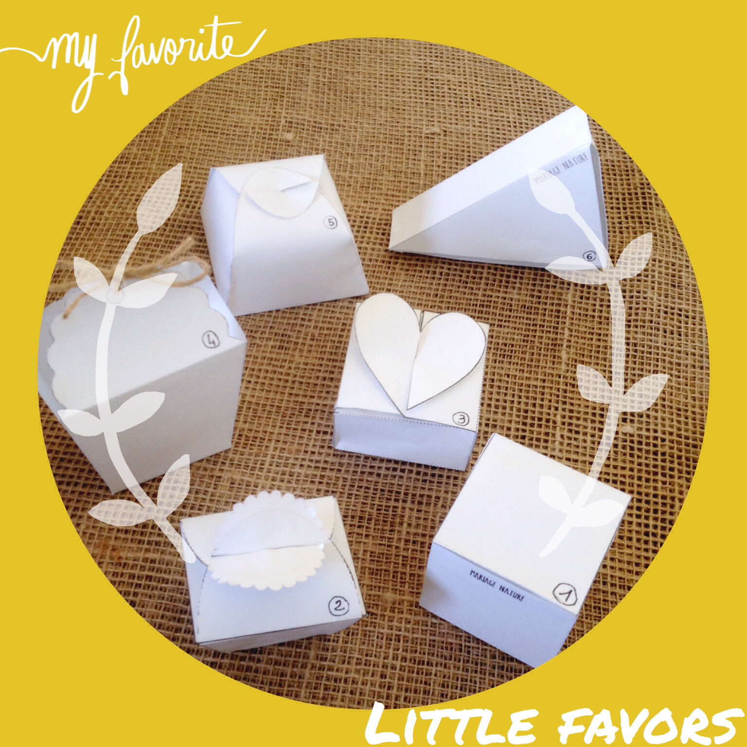 Petites boîtes à cadeaux – imprimables !